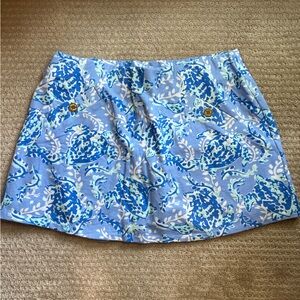 NWT Lilly Pulitzer Madison Skort - turtley awesome print. Size L